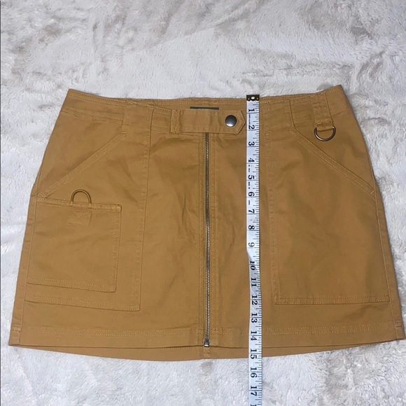 Wild Fable Tan Mini Skirt with Zipper NWOT - Picture 7 of 8